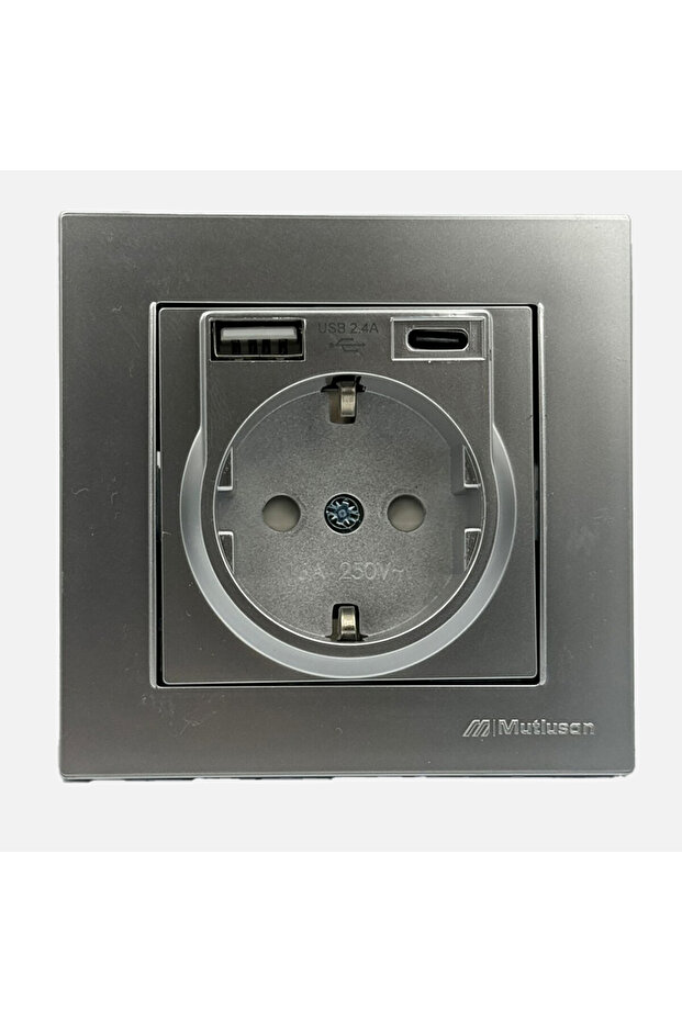 Rita USB Type-C Priz Inox