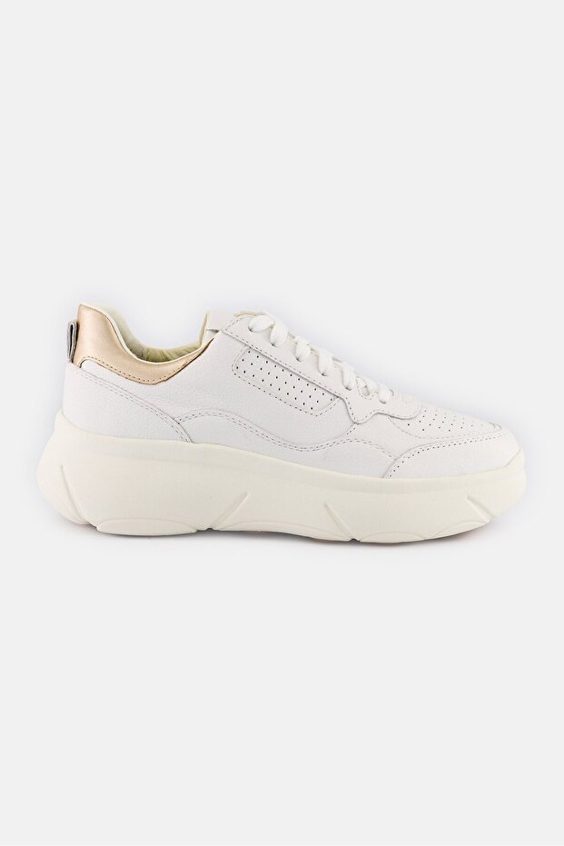 Women D Nebula Lace Up Casual Shoes, White - 4