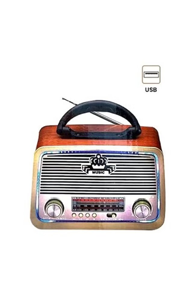 راديو FM/AM محمول - يدعم تشغيل USB، AUX وبلوتوث