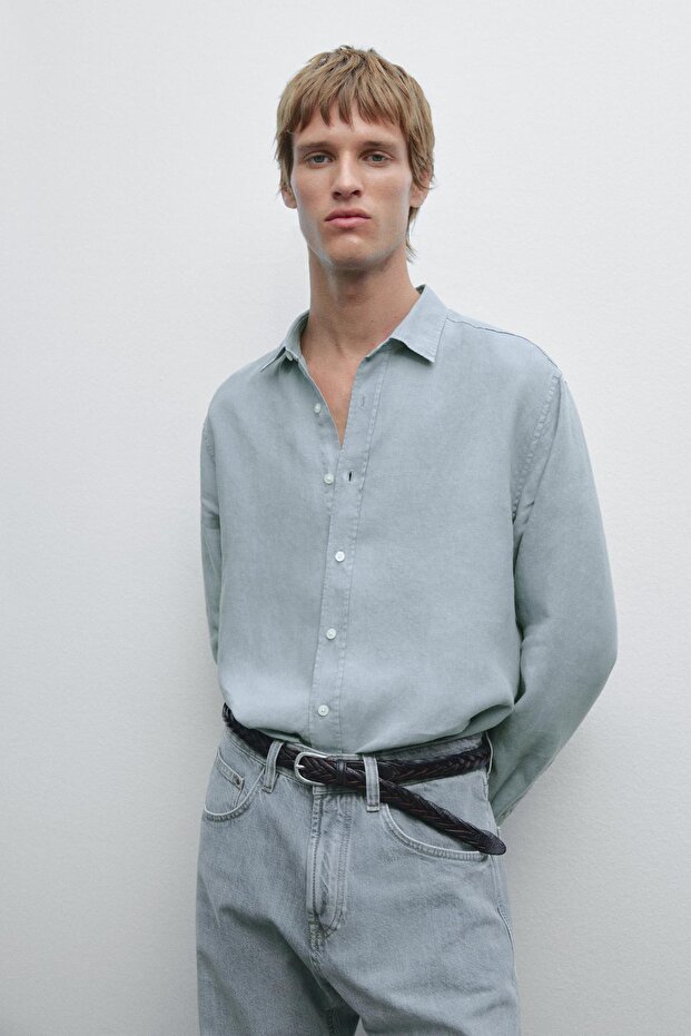 Maltinto Yüzeyli Regular Fit Gömlek - 2