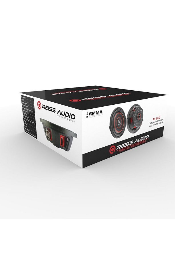 30CM SLİM BASS - RS-SL12 TEK BOBİN 1450W 450RMS SLİM SUBWOOFER 30CM 4 OHM PROFESYONEL İ - 3