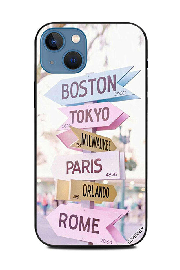 غطاء حماية لجهاز Apple iPhone 13 اتجاهات السفر