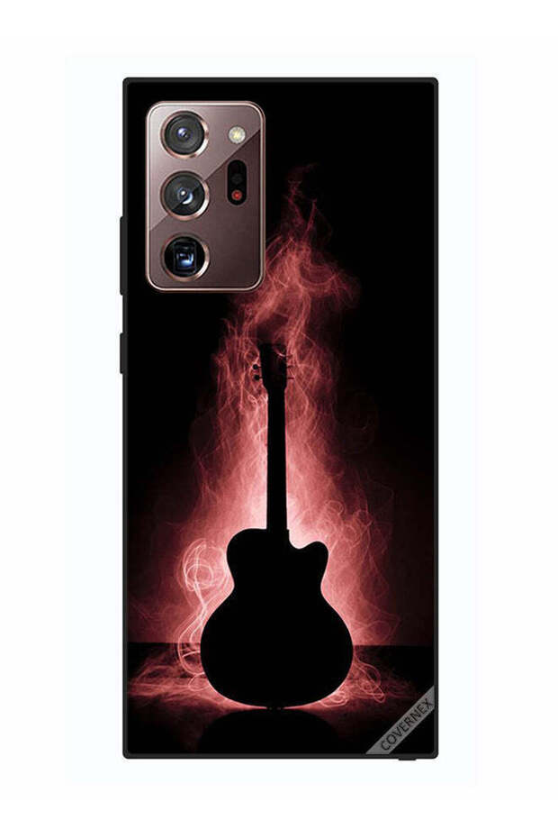 Protective Case Cover For Samsung Galaxy Note 20 Ultra Guitar Reflecation In Dark