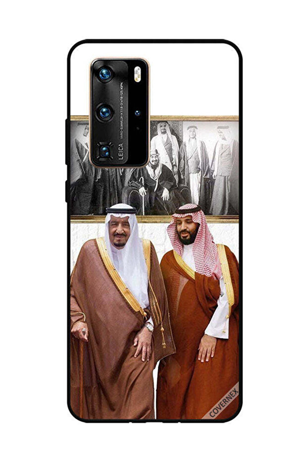 غطاء حماية لهاتف هواوي بي 40 برو الملك سلمان وولي العهد يتحدثان أثناء المشي