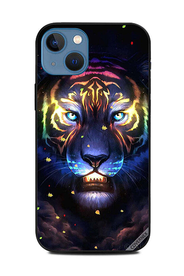 غطاء حماية لهاتف Apple iPhone 13 - أسد مضيء