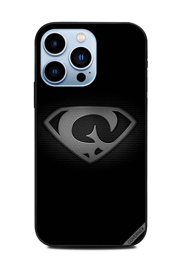 غطاء حماية لهاتف Apple iPhone 13 Pro الأبجدية أبيض وأسود G