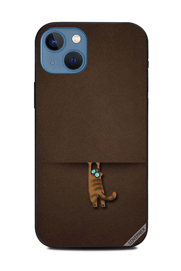غطاء حماية لجهاز Apple iPhone 13 Hang On Cat