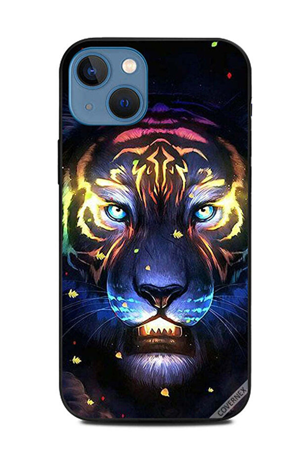 غطاء حماية لهاتف Apple iPhone 13 - أسد مضيء