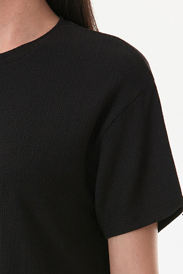 Basic Bürümcük Kumaş Tişört - 6