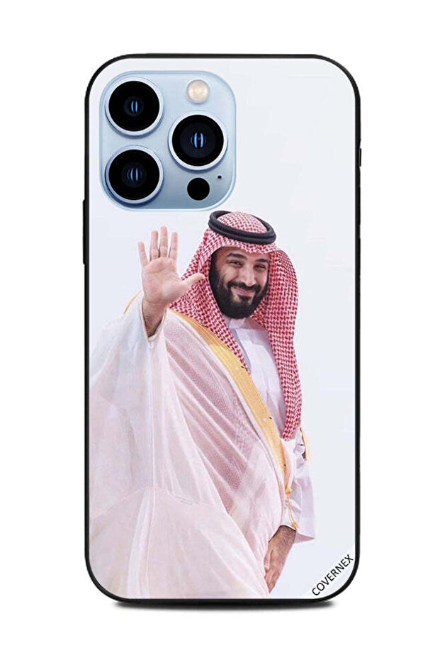 غطاء حماية لهاتف أبل آيفون 13 برو محمد بن سلمان يرفع يده