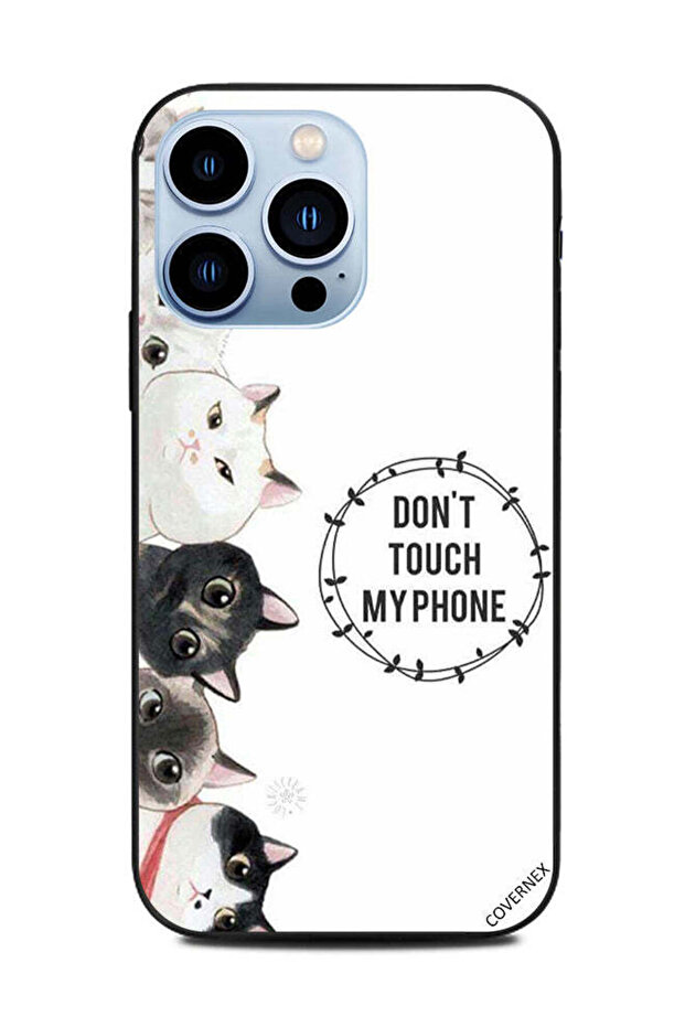 غطاء حماية لهاتف Apple iPhone 13 Pro - القطط لا تلمس هاتفي