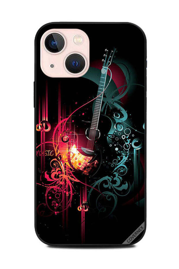 غطاء حماية لجهاز Apple iPhone 13 Mini Music Guitar