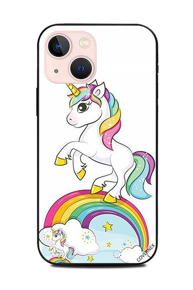 غطاء حماية لهاتف Apple iPhone 13 Mini بتصميم وحيد القرن اللطيف