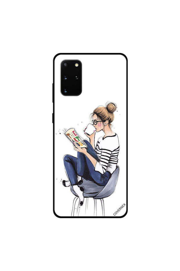 غطاء حماية لهاتف Samsung Galaxy S20 Plus جاهز للكتاب الفني