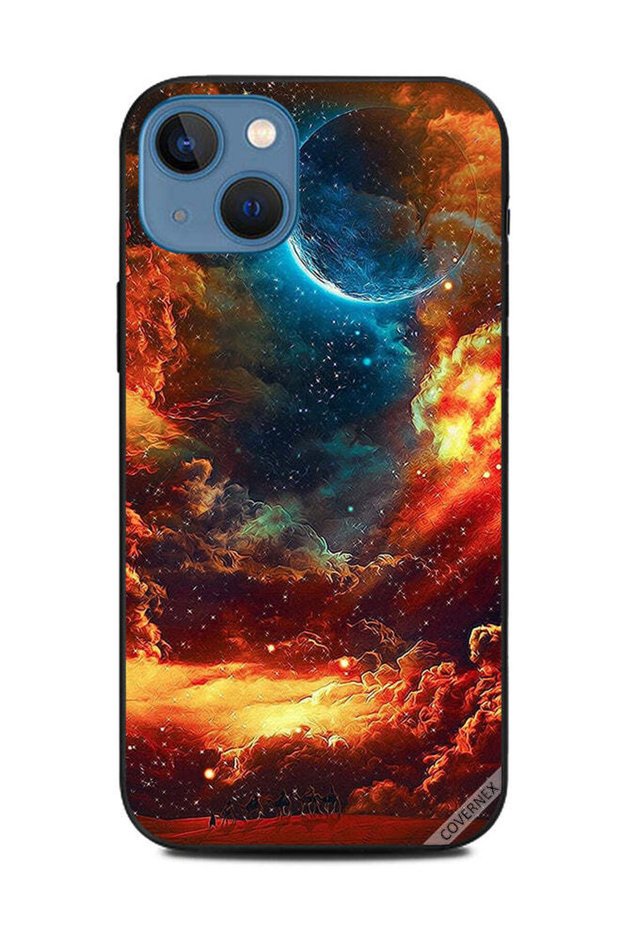 غطاء حماية لهاتف Apple iPhone 13 بألوان العواصف الرملية