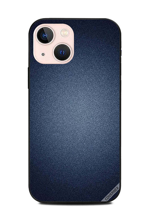 غطاء حماية لهاتف Apple iPhone 13 Mini بنقشة زرقاء داكنة