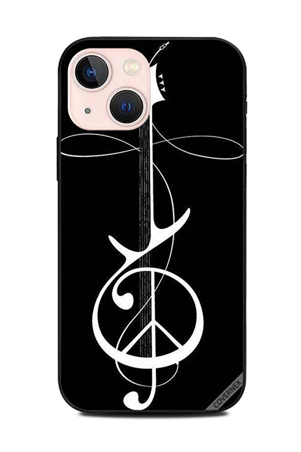 غطاء حماية لهاتف Apple iPhone 13 Mini Guitar Art