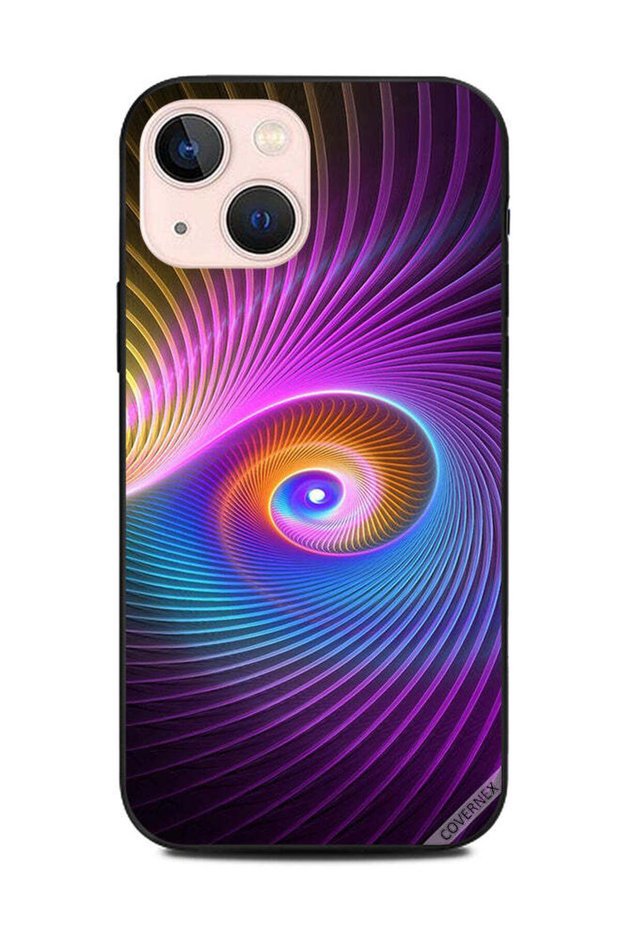 غطاء حماية لهاتف Apple iPhone 13 Mini بنمط شكل الطاووس