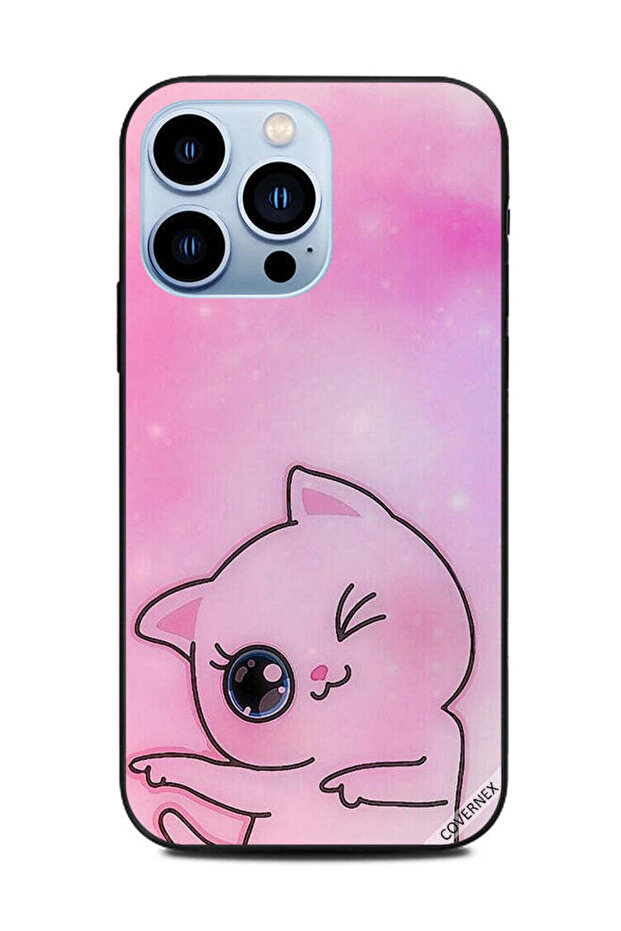 غطاء حماية لهاتف Apple iPhone 13 Pro - Go This Way Kitten