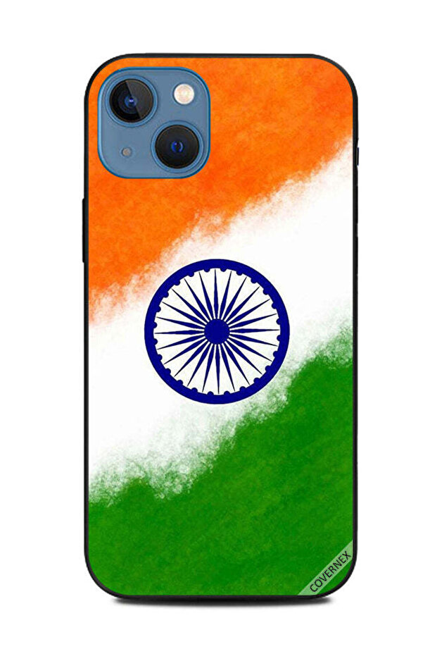غطاء حماية لهاتف Apple iPhone 13 بألوان علم الهند