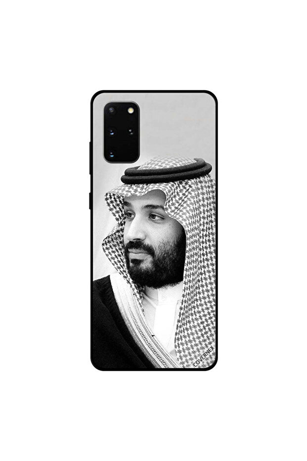 غطاء حماية سامسونج جالكسي S20 بلس صورة محمد بن سلمان بالأبيض والأسود