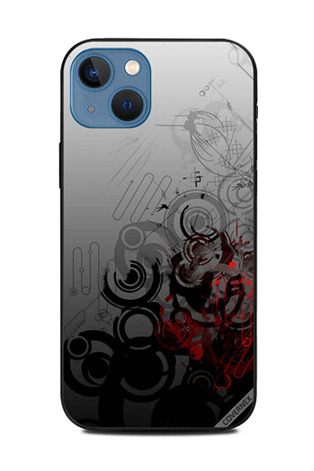 غطاء حماية لهاتف Apple iPhone 13 منحنيات هندسية