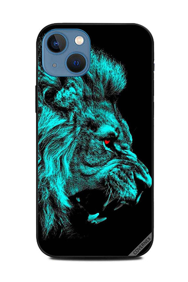 غطاء حماية لهاتف Apple iPhone 13 - عين الأسد الحمراء