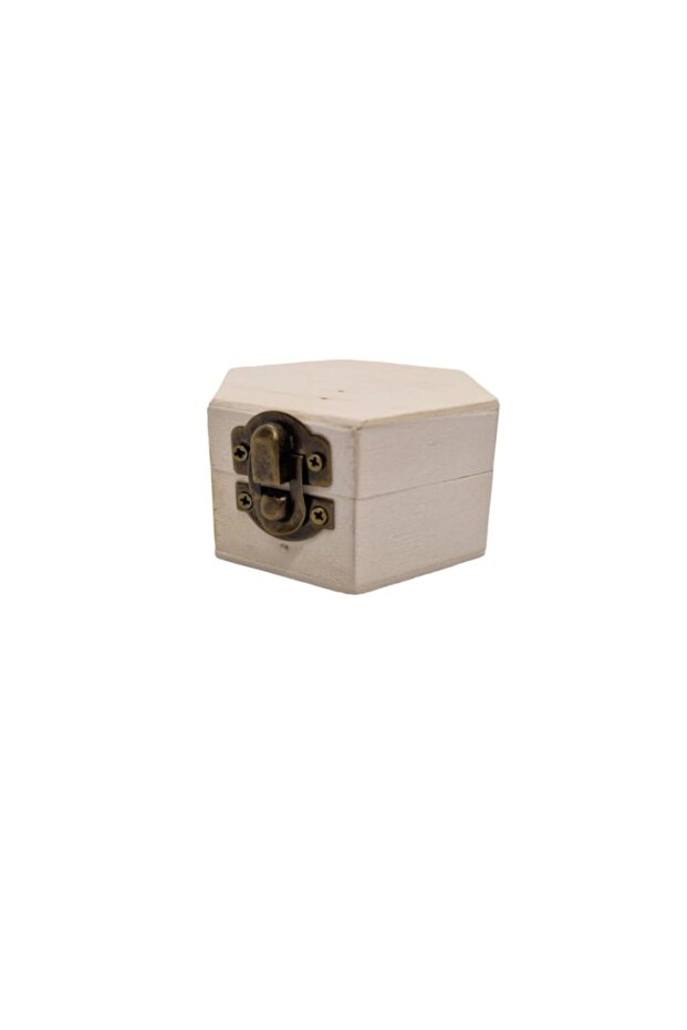Cufăr hexagonal din lemn 7cm x 4cm - 3