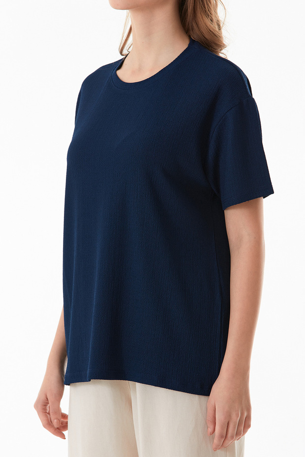 Basic Bürümcük Kumaş Tişört - 7