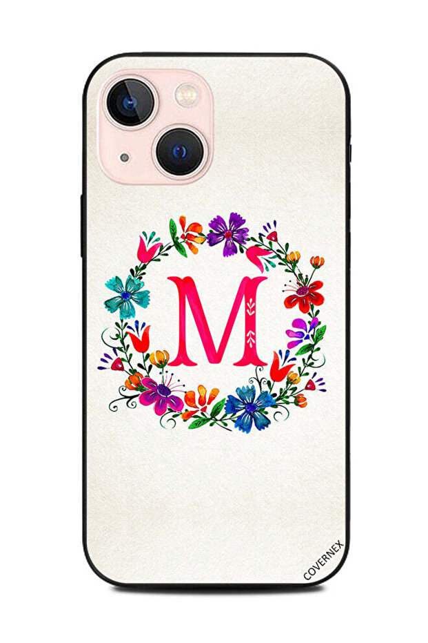غطاء حماية لهاتف Apple iPhone 13 Mini حرف M
