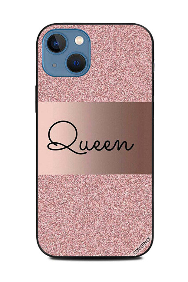 غطاء حماية لهاتف Apple iPhone 13 Queen Glitters BG