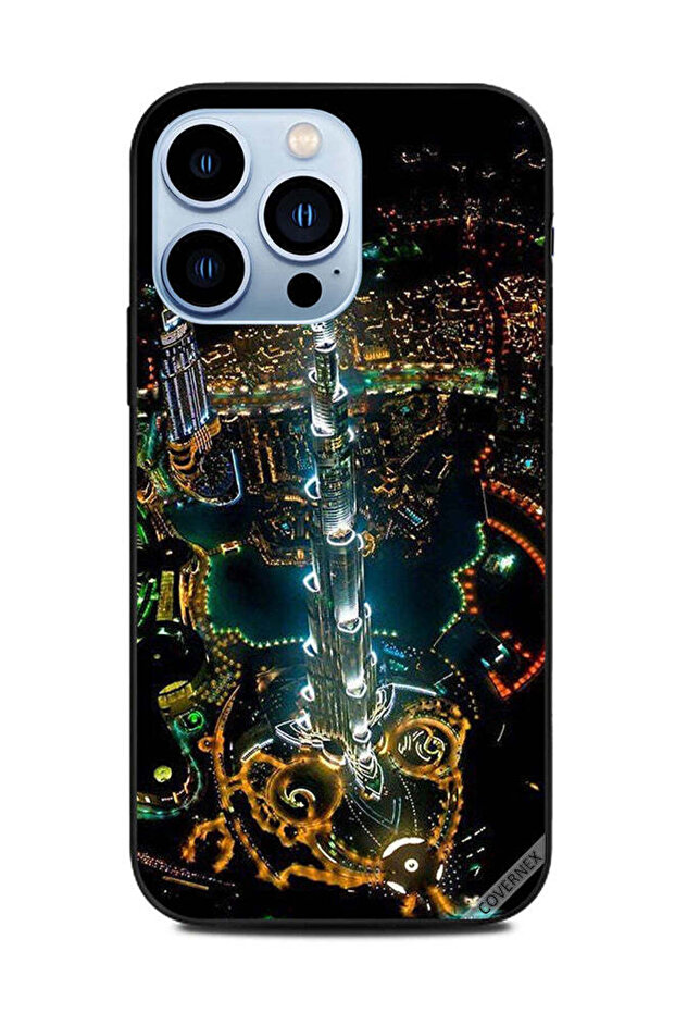 غطاء حماية لهاتف Apple iPhone 13 Pro منظر وسط المدينة من السماء