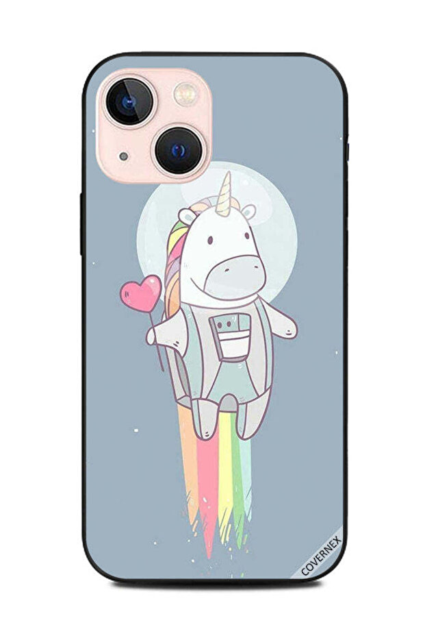 غطاء حماية لهاتف Apple iPhone 13 Mini Unicorn Flying