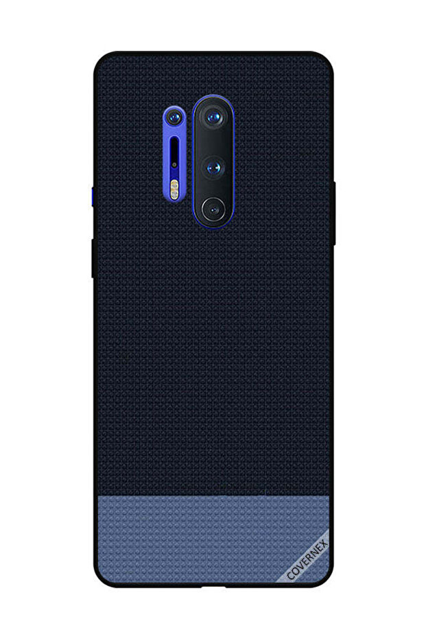 غطاء حماية لهاتف OnePlus 8 Pro بنمط أشكال منقطة باللون الأزرق