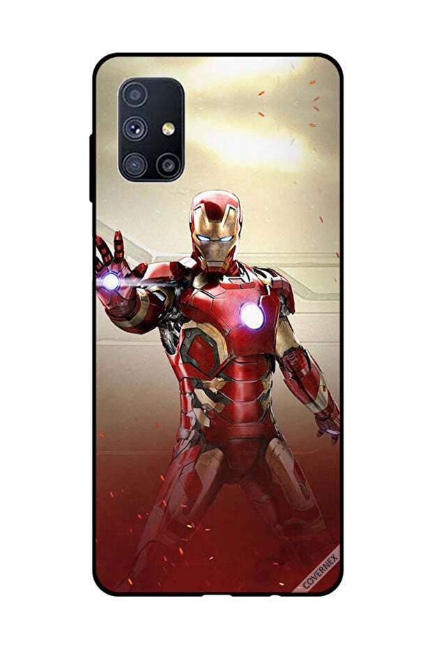غطاء حماية لهاتف سامسونج جالاكسي M51 من Iron Man Defense
