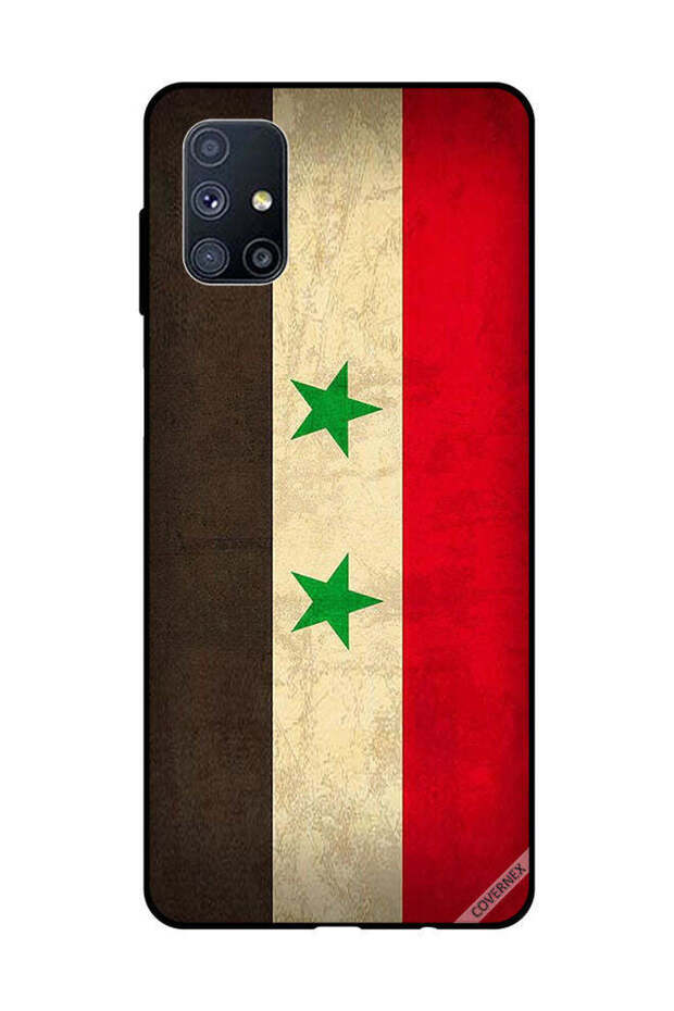 غطاء حماية لهاتف سامسونج جالاكسي M51 علم سوريا