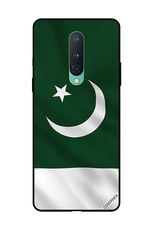 غطاء حماية لهاتف OnePlus 8 - علم باكستان عمودي