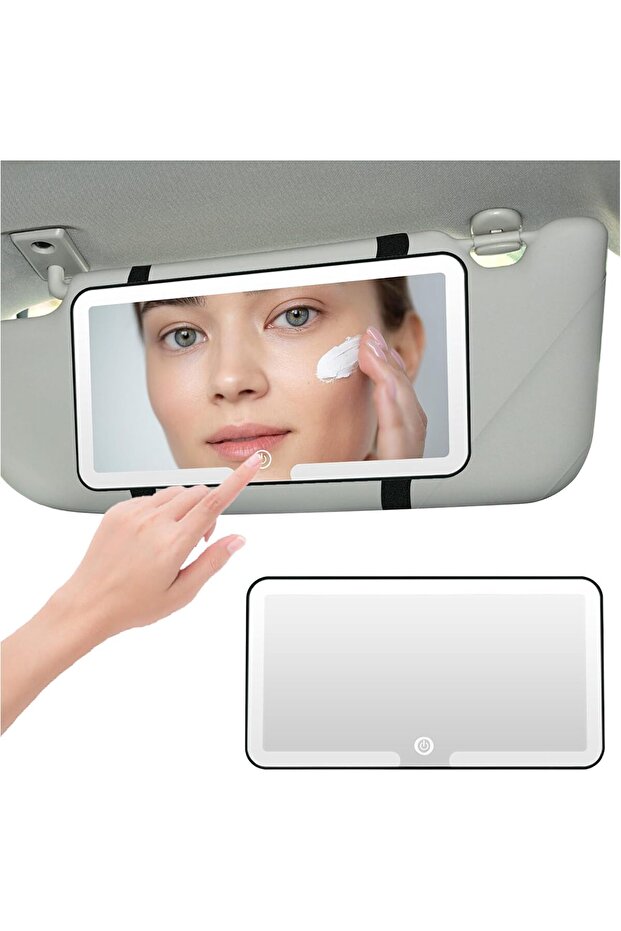 Car Vanity Mirror, Car Vanity Mirror with 3 Lights Modes