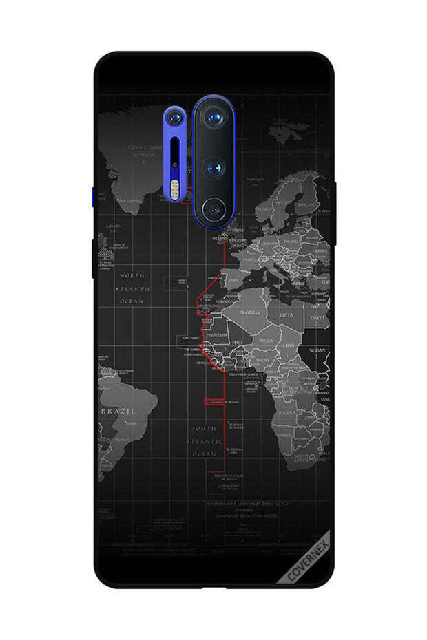 غطاء حماية لهاتف OnePlus 8 Pro بطبعة حدود المحيط