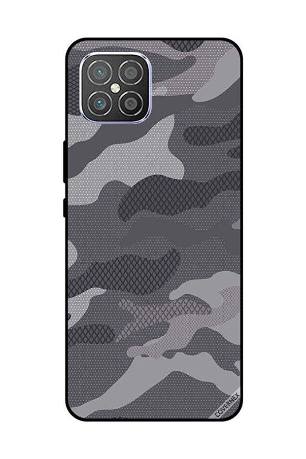 Protective Case Cover For Huawei Nova 8 SE Grey Camouflage Pattern