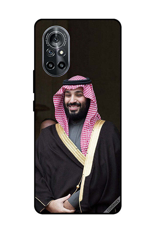 غطاء حماية لهاتف هواوي نوفا 8 5G محمد بن سلمان مبتسمًا