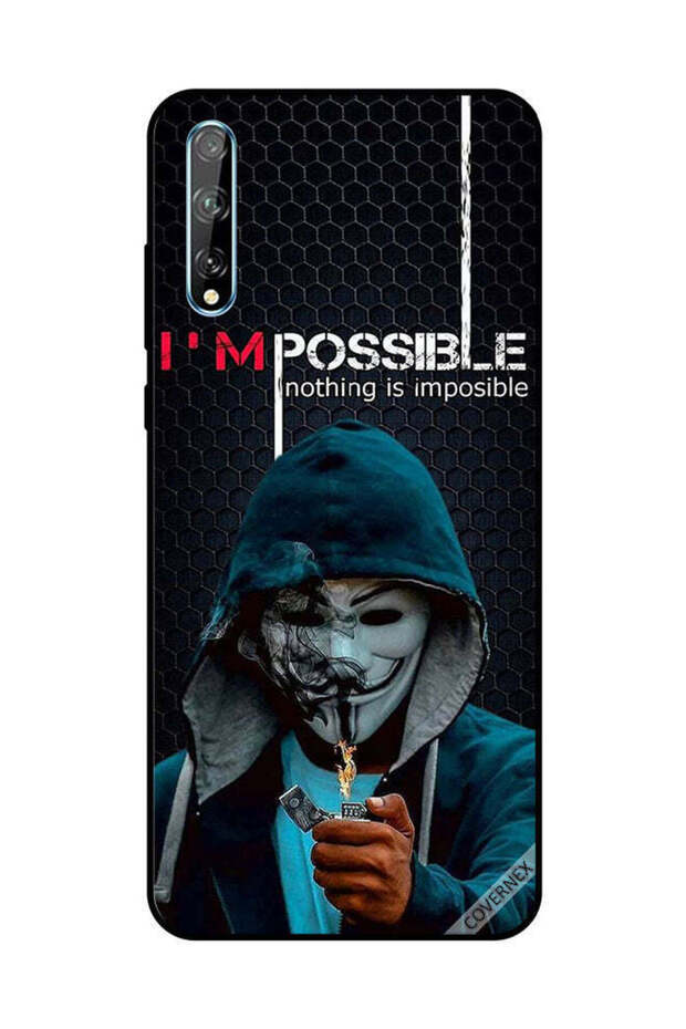 غطاء حماية لهاتف هواوي Y8P/P Smart S أنا ممكن، لا شيء مستحيل