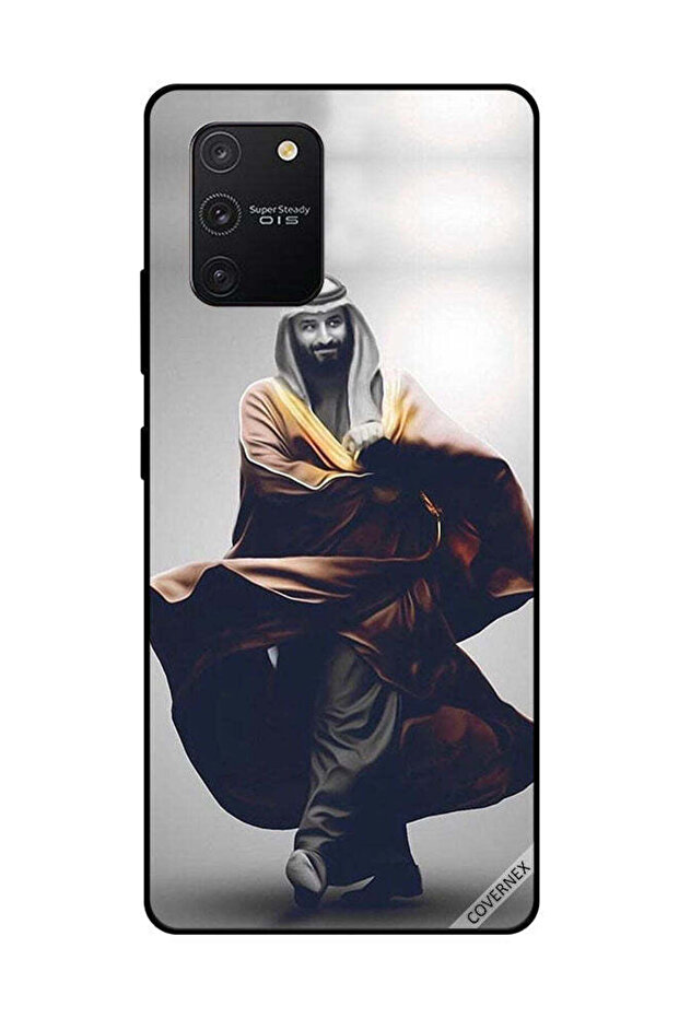 غطاء حماية لهاتف سامسونج جالكسي S10 لايت محمد بن سلمان يمشي