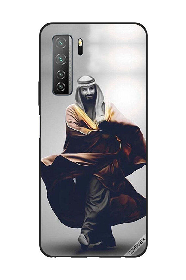 غطاء حماية لهاتف هواوي نوفا 7SE/P40 لايت 5G محمد بن سلمان يمشي