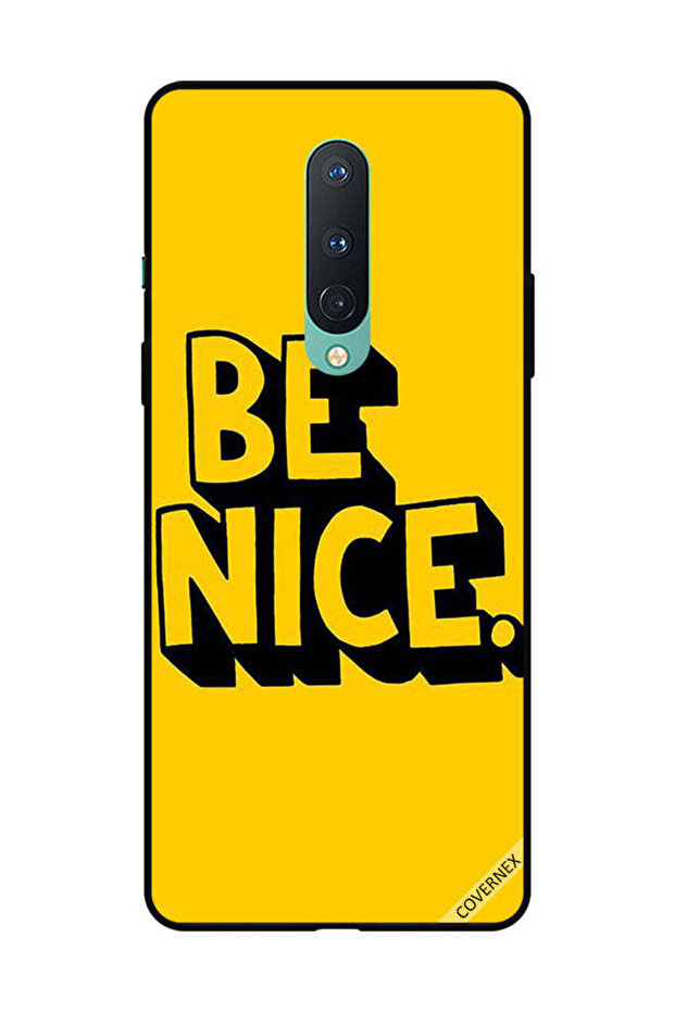 غطاء حماية لهاتف OnePlus 8 - لون أصفر لطيف