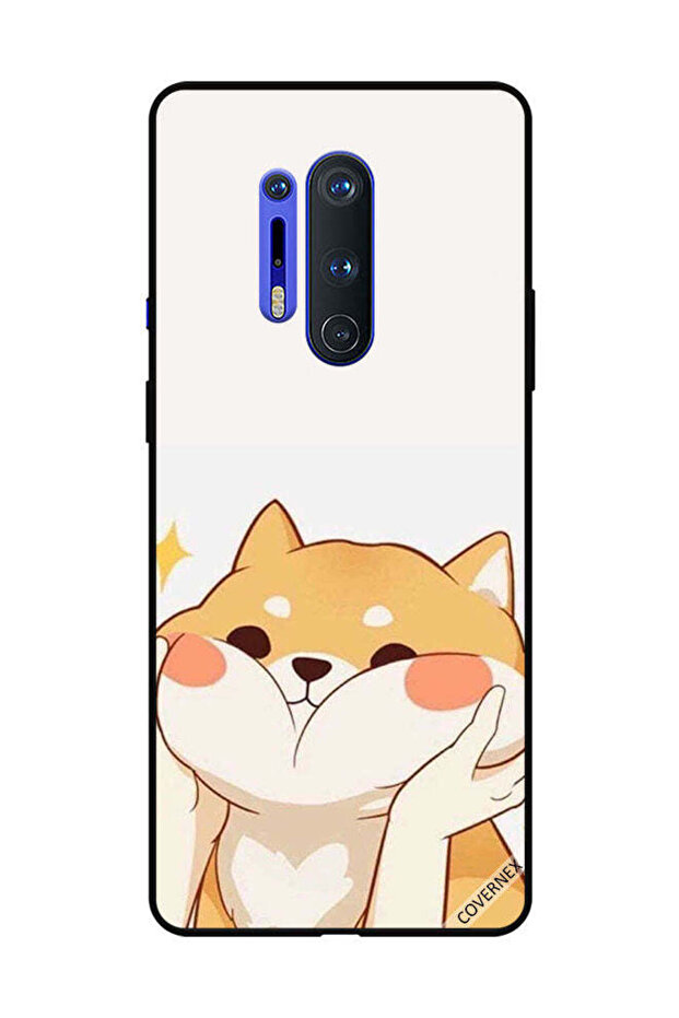 غطاء حماية لهاتف OnePlus 8 Pro مع صورة قطة محبة أثناء حملها بعيدًا عن الشيكات