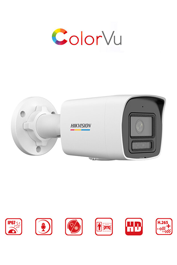 6MP Mini Bullet Kamera (H.265+)ColorVu & Smart Hybrid Light & Motion Detection 2.0 (dahili mikrofon) - 3