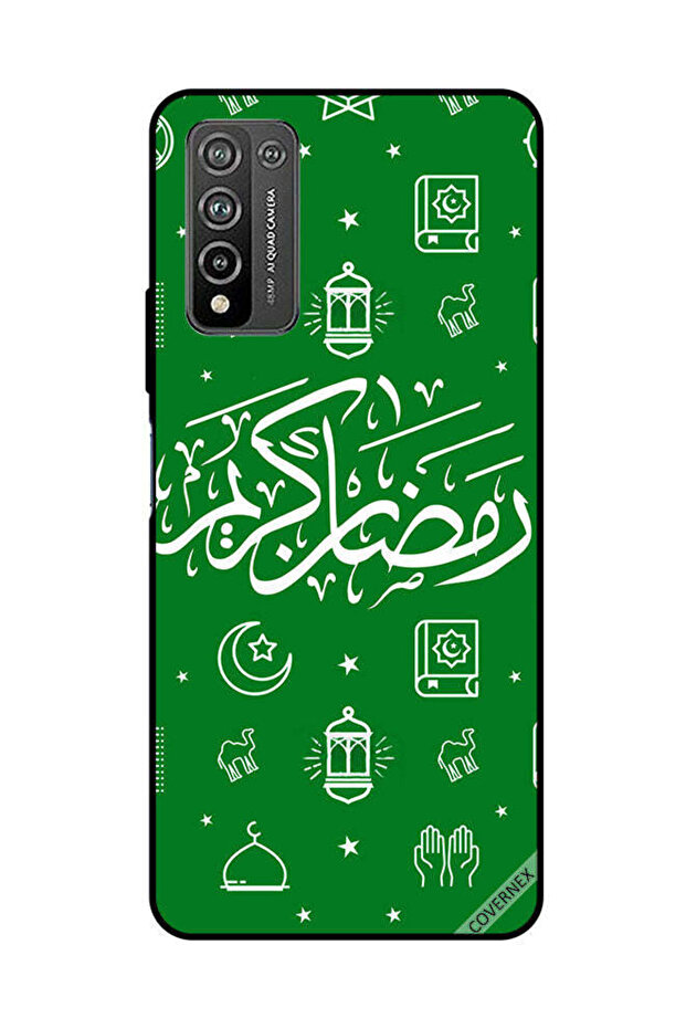 غطاء حماية لهاتف Honor 10X Lite رمضان كريم أخضر