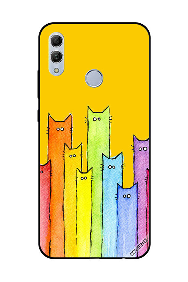 غطاء حماية لهاتف Honor 10 Lite بتصميم دمية قطة