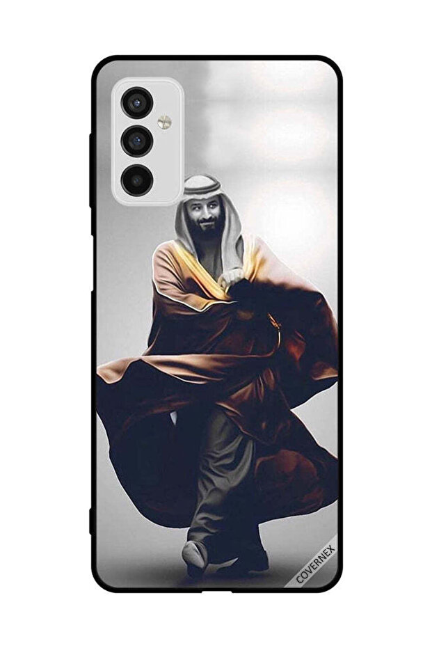 غطاء حماية لهاتف سامسونج جالاكسي M52 5G محمد بن سلمان يمشي